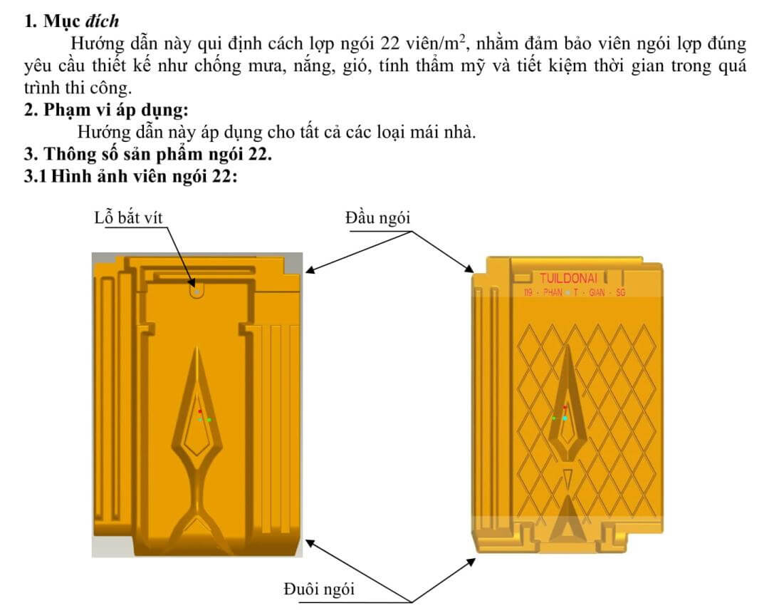 Hướng dẫn sử dụng ngói 22